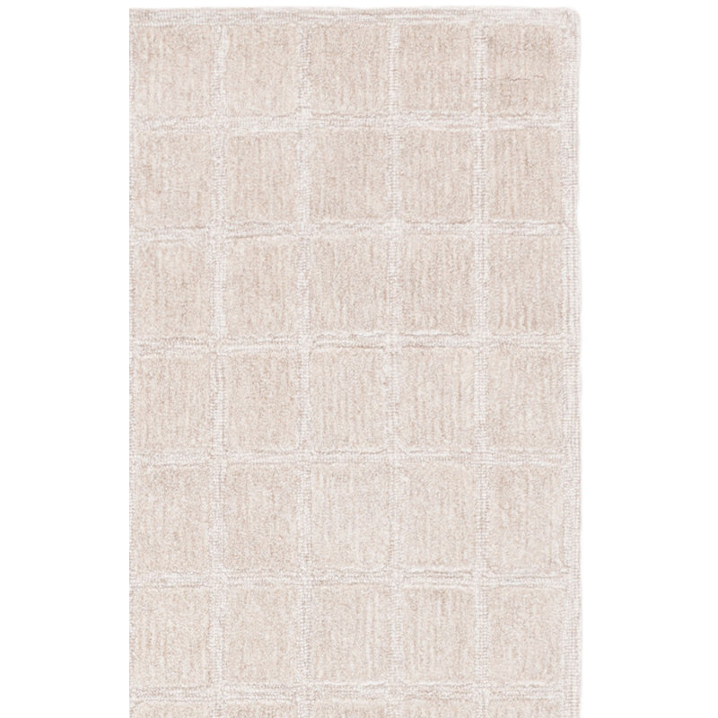 Genre Hand Woven Wool;Cotton Solid Color Rug, Rectangle 8' x 10'