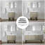Meuble-lavabo double 80 po Rustic X P 20 po D, ensemble en marbre de culture et robinet chromé