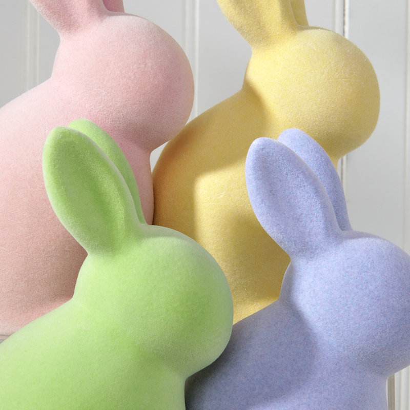 Lapin assis en résine 7,5 po