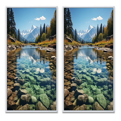 «USA Rocky Mountain Serenity Landscape», 2 pièces