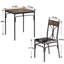 Ensemble de table de salle à manger Bourbeau 3 pièces pour 2 personnes, ensemble de table de cuisine rustique et chaises, petite table de salle à manger moderne pour appartements et maison