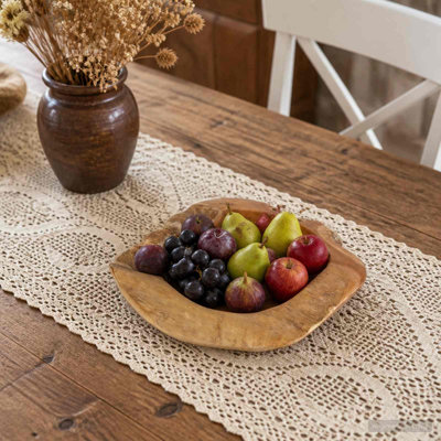 Solid Wood Decorative Bowl