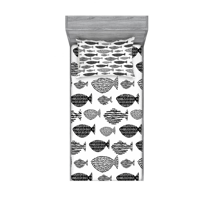 Ensemble de draps Minimalist, Taie d'oreiller pour lit simple