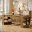 70.87-Inch Dining Table for 6-8 People, Large Rectangle Kitchen Table with Storage Shelves, Farmhouse Dinner Furniture for Kitchen Dining Room, Living Room (Rustic Brown)