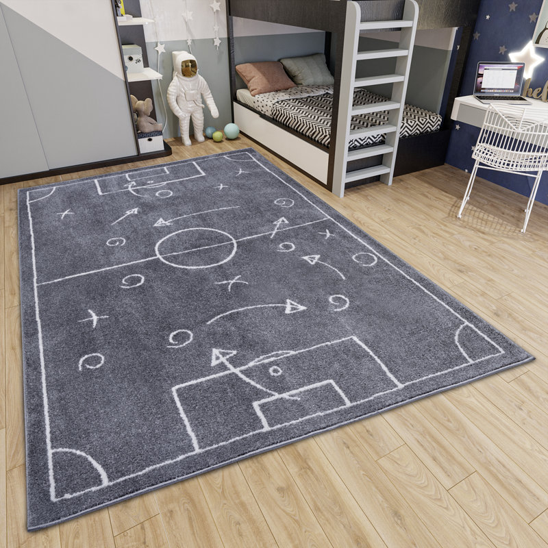 Adventures Children Grey Rug, Rectangular 160 x 235cm