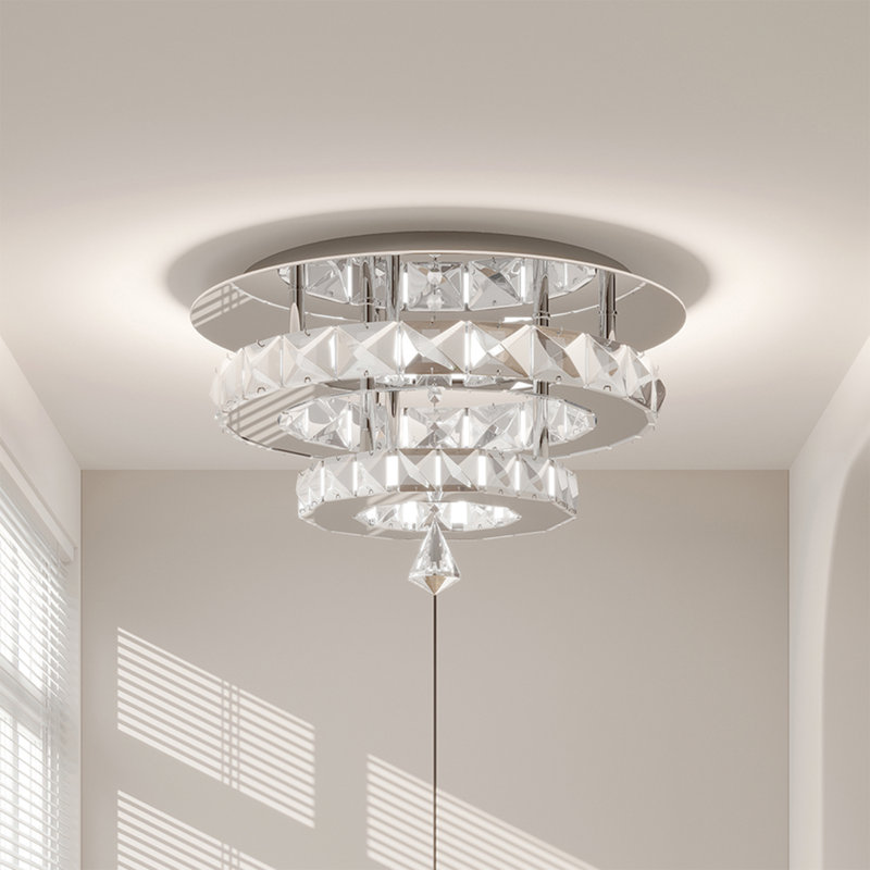 Semi Flush Mount, Silver