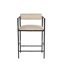 Barbana Upholstered Bar Stool with Metal Frame