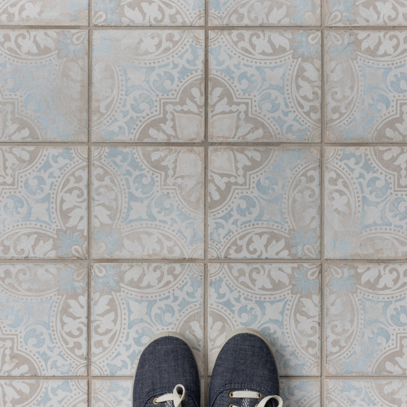 Barcelona 6" x 6" Porcelain Patterned Wall & Floor Tile
