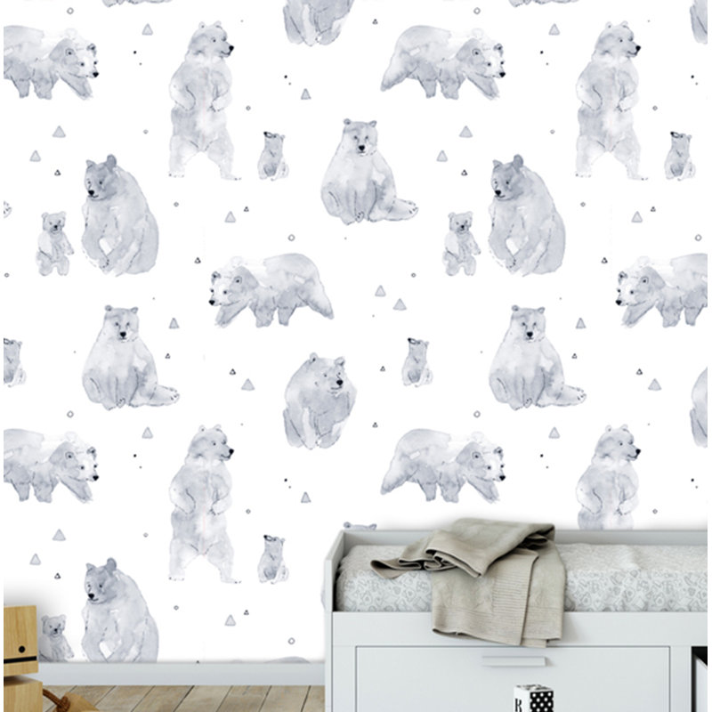 Rouleau de papier peint adhésif Dey Bears L 10 pi x l 24 po