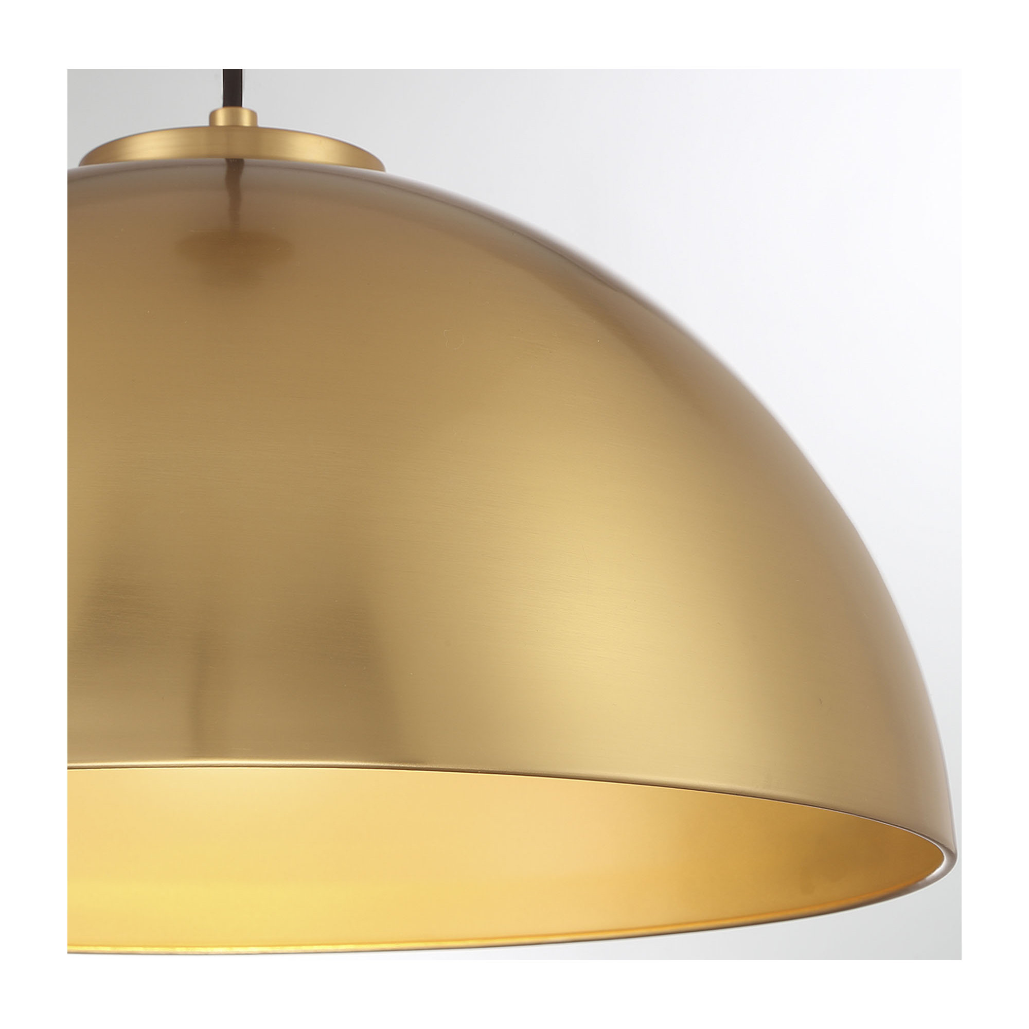Darrah 1-Light Ceiling Light, Natural Brass