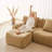 Ottoman Teddy Fabric-Camel
