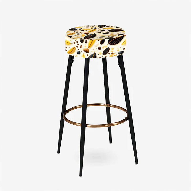 Charlot - Ensemble de 2 tabourets de bar botaniques