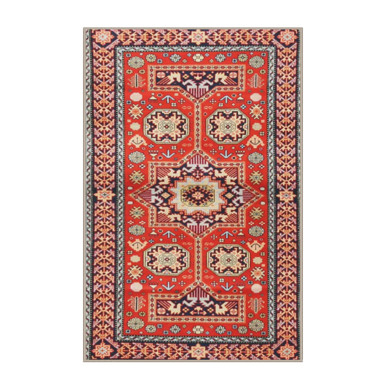 Tapis oriental rouge / noir / beige, Rectangle 5 pi x 8 pi