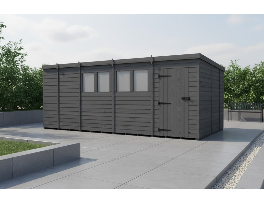17x8 Pent Composite Shed