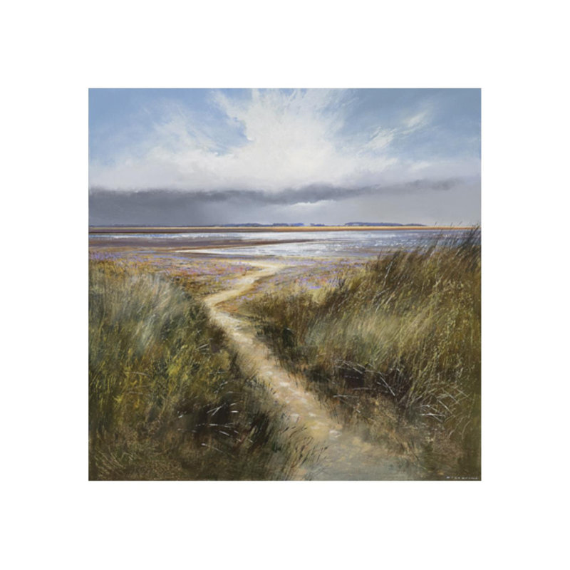 Seaside Path par Michael J. Sanders - photographie, Plexi, H 24 po x l 24 po x P 1,5 po