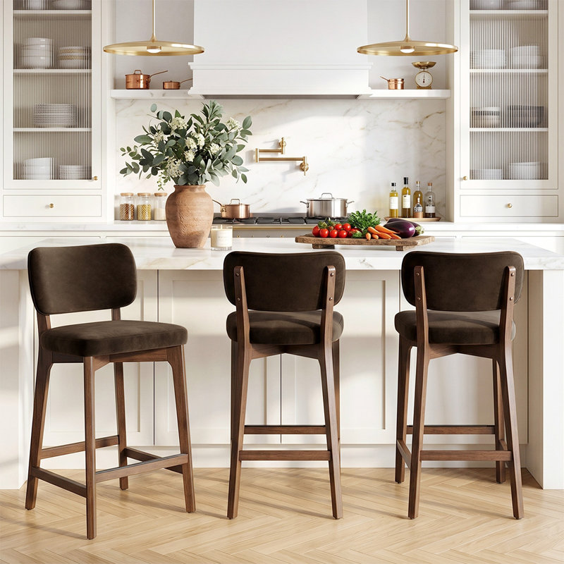 Tabouret de bar 25,5 po, Brun