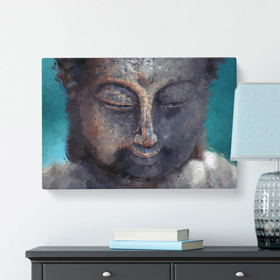 The Buddha In Abstract - Wrapped Canvas Print