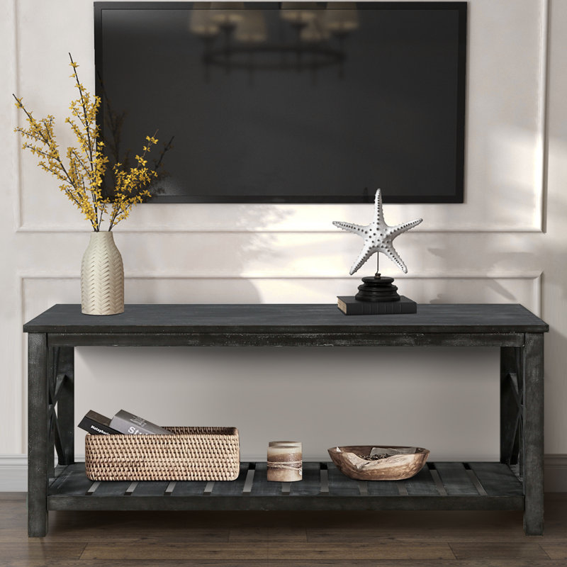  Table basse de 47 po fabriquée à la main pour le salon - parfaite pour un canapé ou une causeuse