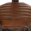 Aaronn Upholstered Metal Side Chair in Brown