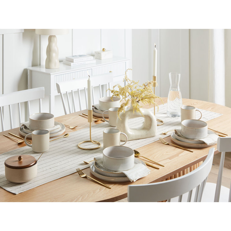 Piece Handmade Stoneware Dinnerware Set - Service for 8