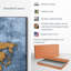 «World Map Azure World Map», reproduction sur toile-92520201
