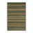 Washable Hunter Green Cream Striped Area Rug-714244835