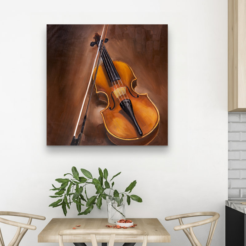 Alto violin - 32"x32" art on canvas