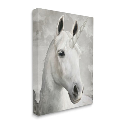 Licorne blanche majestueuse, animal sauvage
