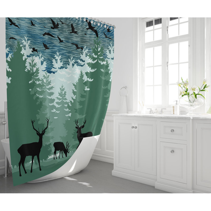 Rideau de douche simple Heide, H 93 po x l 70 po