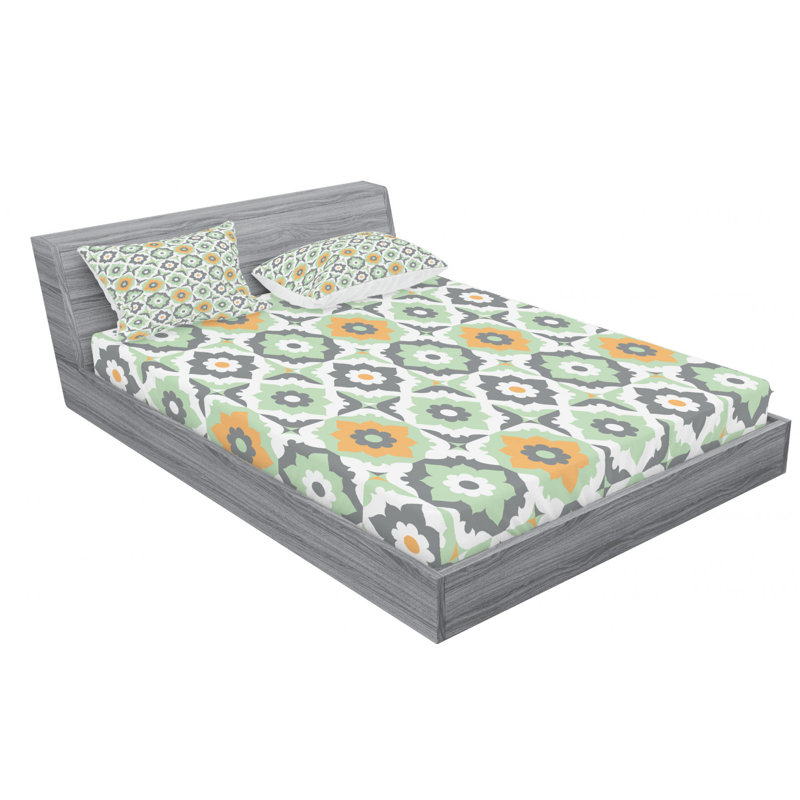 Microfiber Sheet Set, Queen Sheet Set with Fitted Sheet