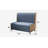 Curved Conference Table with Genuine Leather, Solid Wood & Breathable Mesh