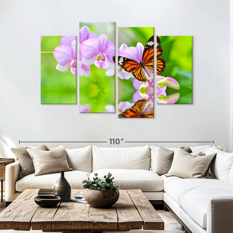 Brampt Spring Butterfly, 54" H x 84" W