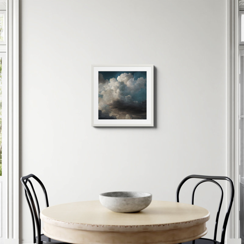 «Sky View» par Dan Hobday, reproduction d'art, Papier avec cadre unique blanc, Oui, H 20 po x l 20 po