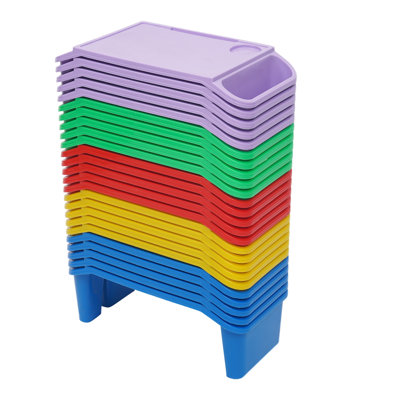 Portable Activity Tray, Stackable Portable Lap Tray(25 PCS)