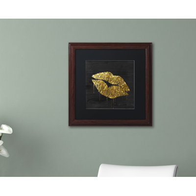 «Golden Lips» par Jadaya, impression encadrée