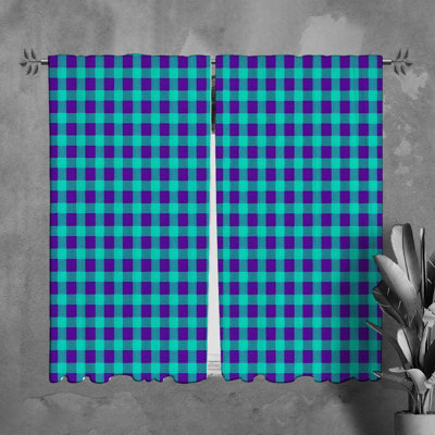Paire de rideaux obscurcissant en polyester Tanari
