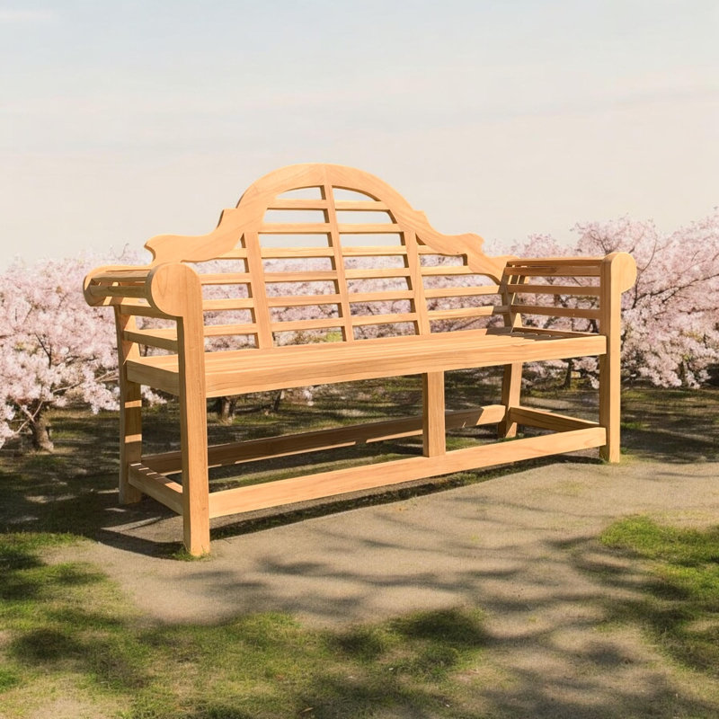 Norita Teak Traditional Bench, 105cm H x 162cm W x 60cm D