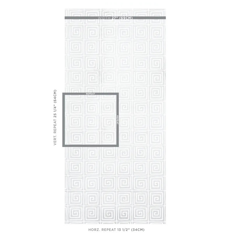 Schumacher x Cristina Buckley Trousdale Metallic Wallpaper
