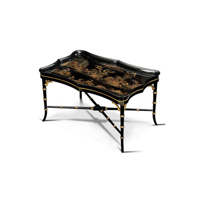 Chinoiserie Solid Wood Cocktail Table