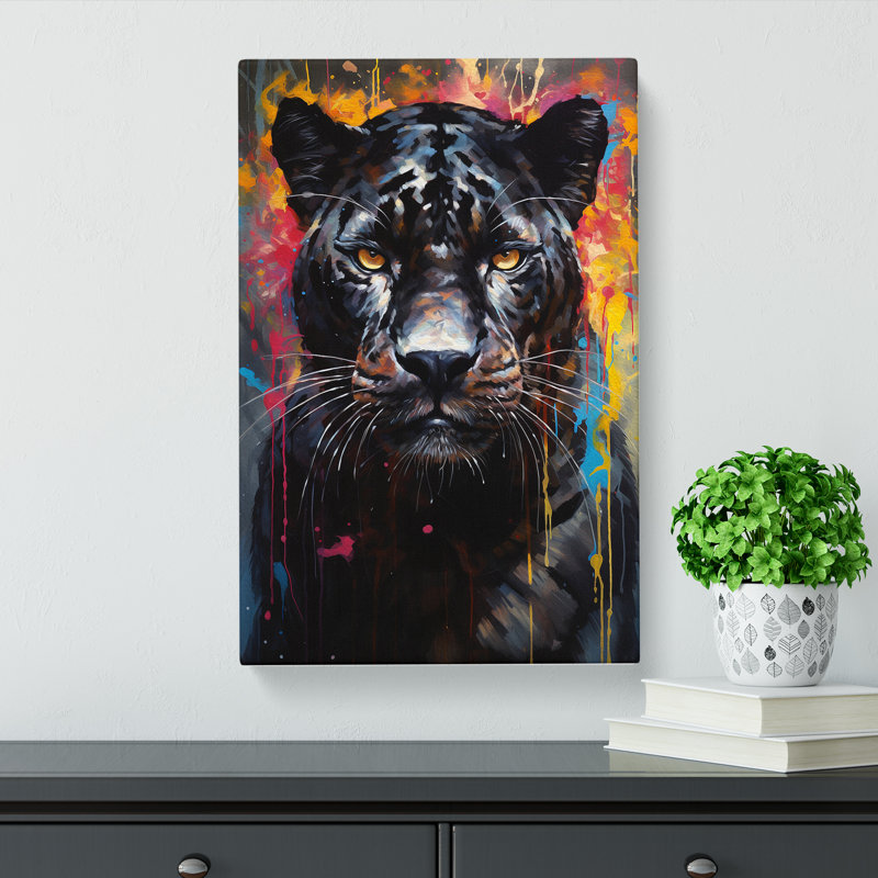 Panther Modern - Wrapped Canvas, 76cm H x 50cm W x 3cm D