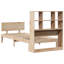 Bookcase Bed Without Mattress Solid Wood Pine-1260645470