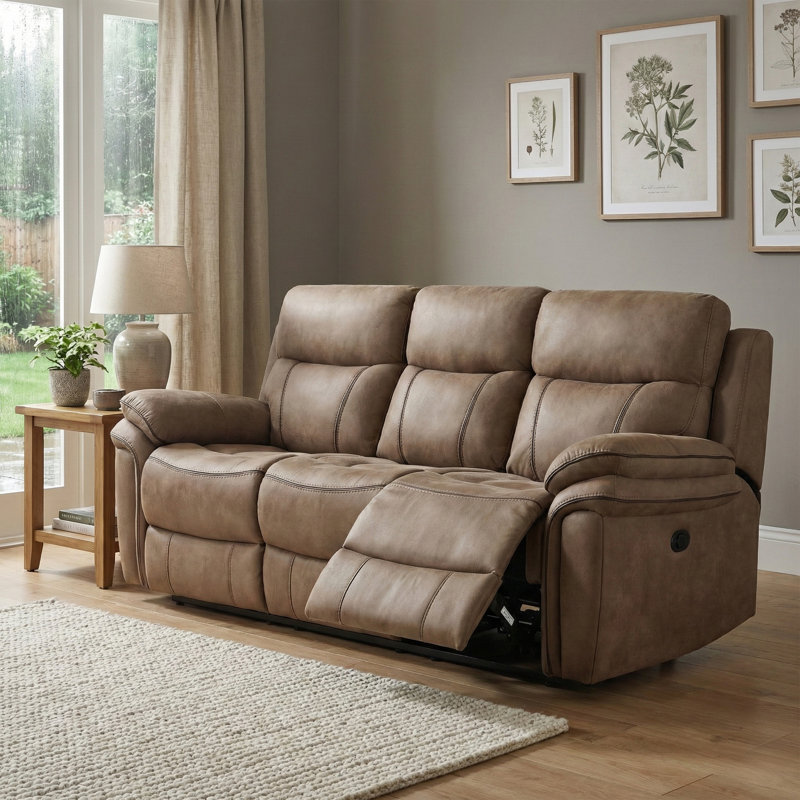 Adalynn Permian Seater Reclining Sofa, 3, Sahara