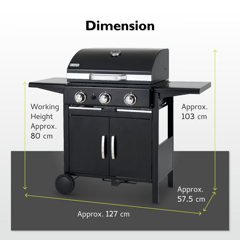 Tepro Mayfield 3 Burner Gas BBQ