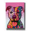 «Cherish the Pitbull», impression sur toile tendue