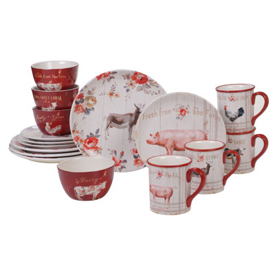 Certified International Farmhouse 16pc Dinnerware Set