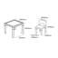 Children's Multicoloured Table and Four Chairs Set