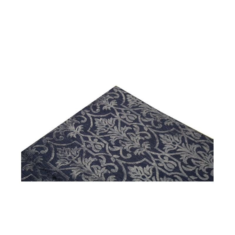 Damask Area Rug in Blue
