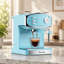 Machine à espresso semi-automatique avec mousseur à lait et manomètre