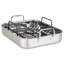 Viking 3 Ply Stainless Steel Roasting Pan with Rack and Thermometer Set