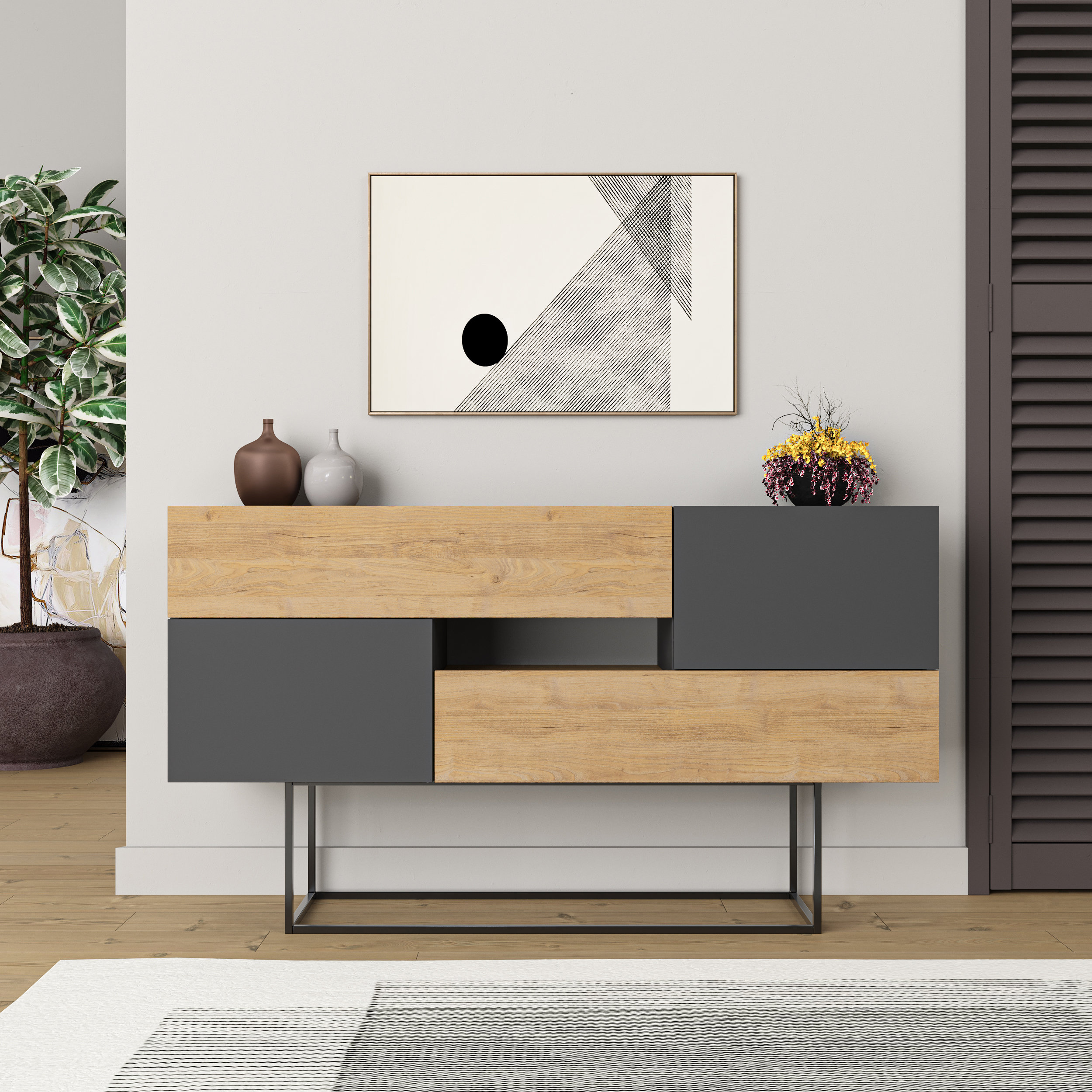 Ebern Designs Lubow 145cm Console Table